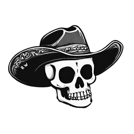 Rī Wolf Skelly Sticker