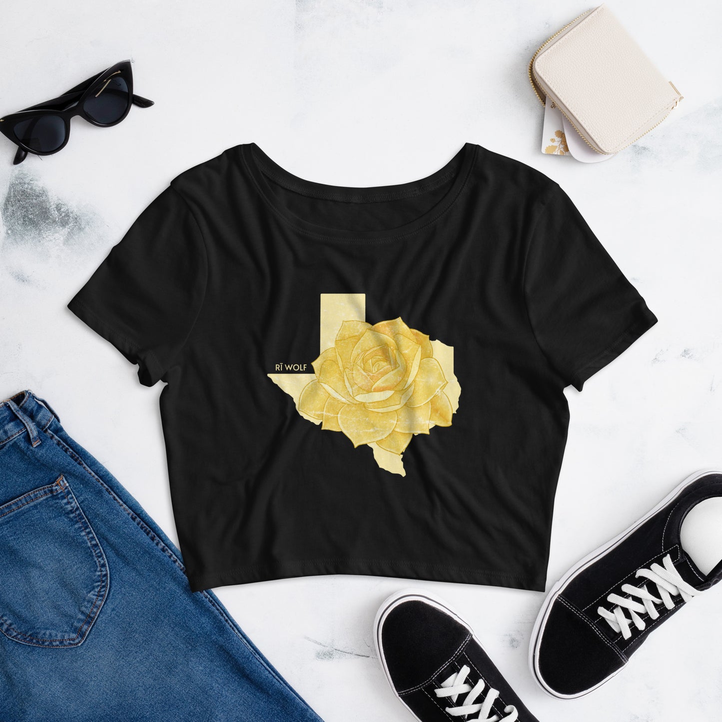 Texas Rose Crop Tee